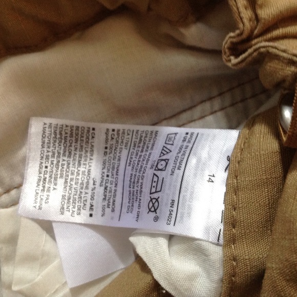 Old Navy Boys Cargo Shorts Tan/Khaki Size 14 - Picture 8 of 9